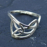 Celtic Sterling Silver Dangle earrings with matching brooch, ring and necklace
