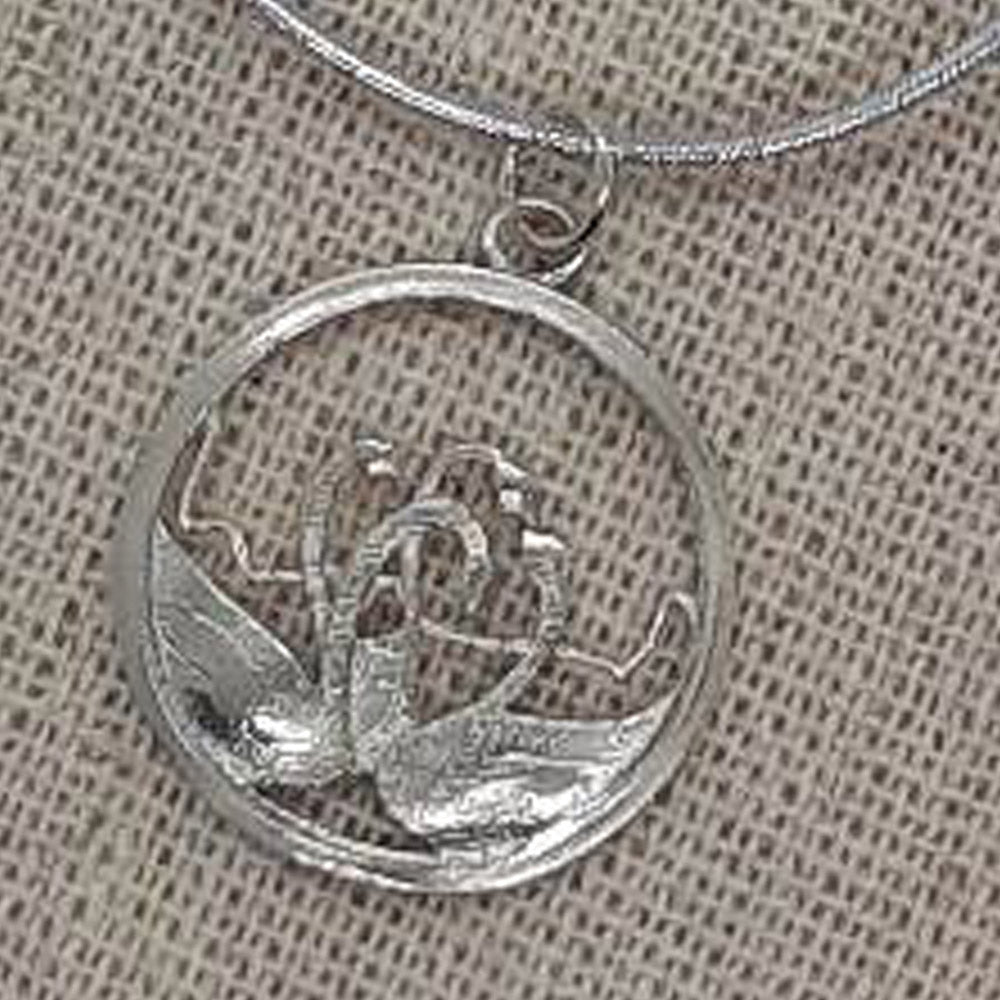 Recycled Sterling Silver Pendant - Children of Lir, Irish Myth