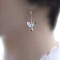 Sterling Silver and 9kt Gold Earrings