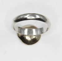 Gold and Silver Buttercup ring - Unique Yellow Gold Ring and Sterling Silver, fashion ring with Gold bead by Robert Spotten