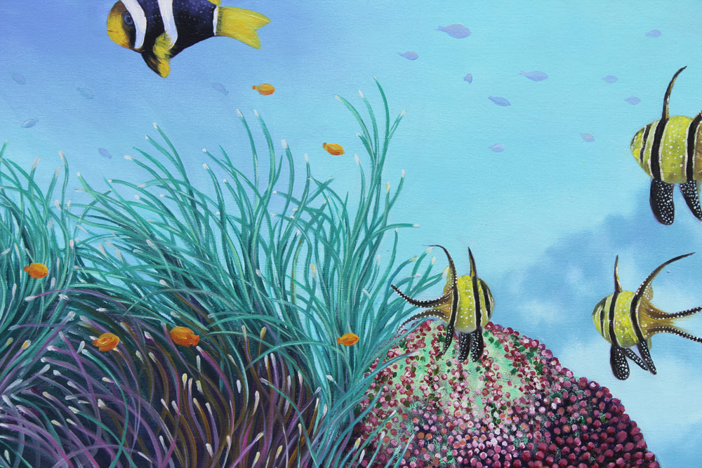 The Great Barrier Reef - Oil painting by Robert Spotten