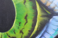 Eye of the Green Iguana - Oil painting by Robert Spotten