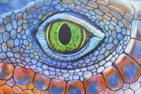 Eye of the Green Iguana - Oil painting by Robert Spotten