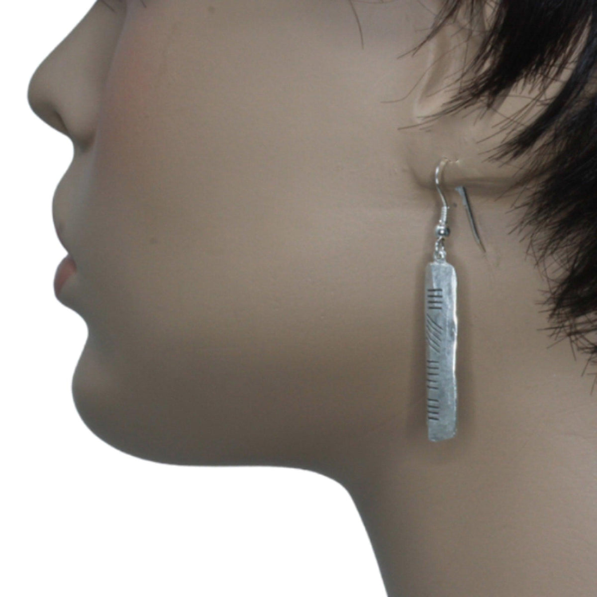 Ogham Stones inspired Sterling Silver earrings: DERRY