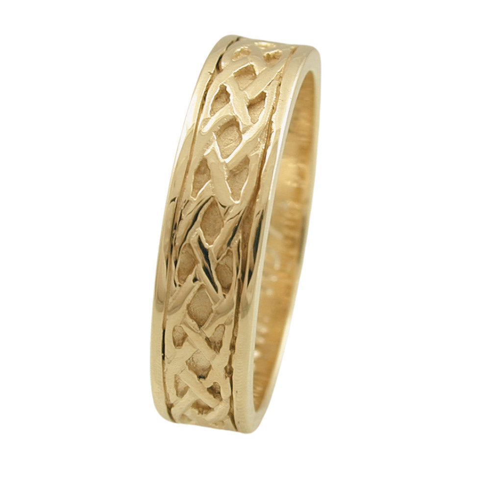 Sterling Silver Celtic Patterned Ring (perfect in Gold, Platinum or Palladium as wedding ring)