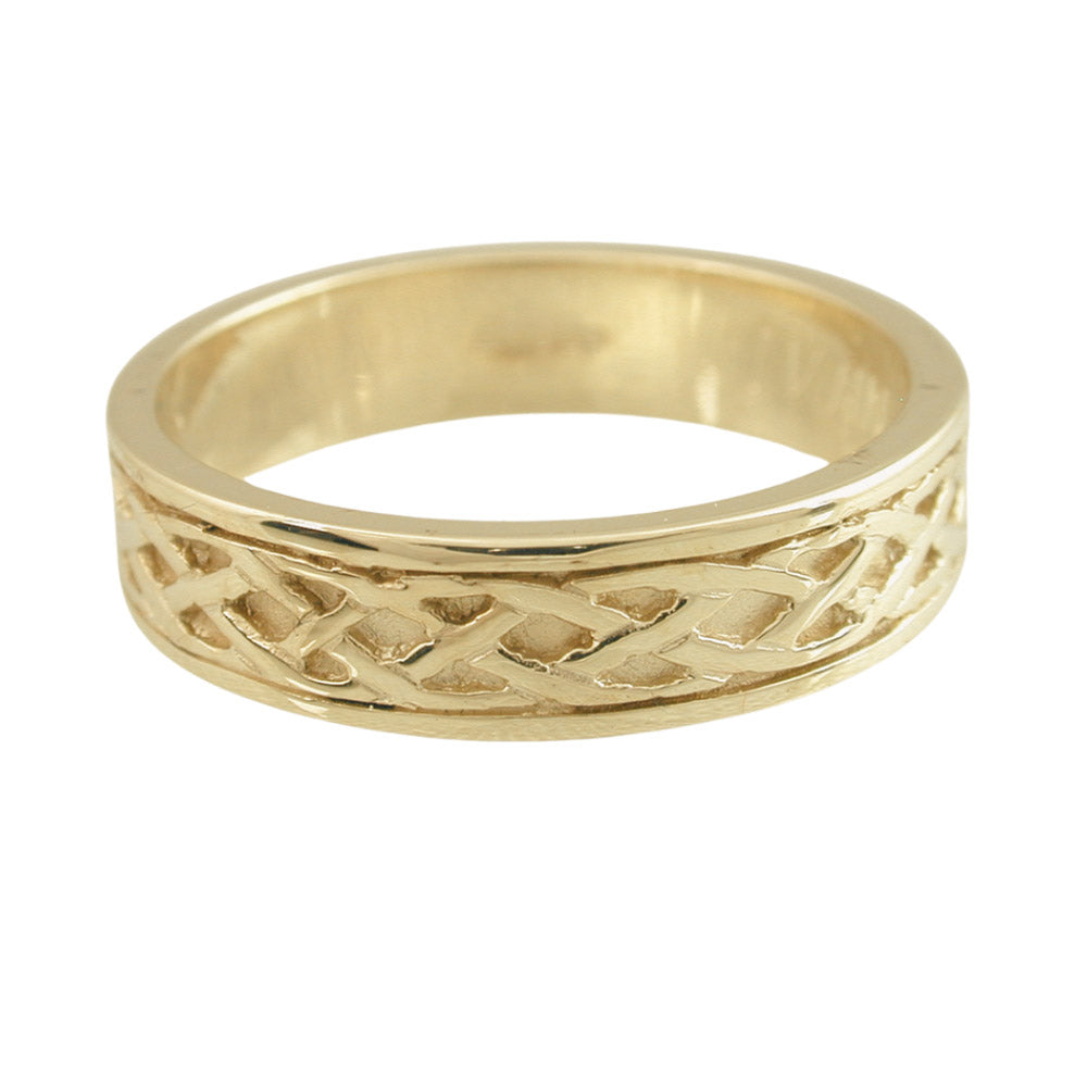 Sterling Silver Celtic Patterned Ring (perfect in Gold, Platinum or Palladium as a wedding ring)