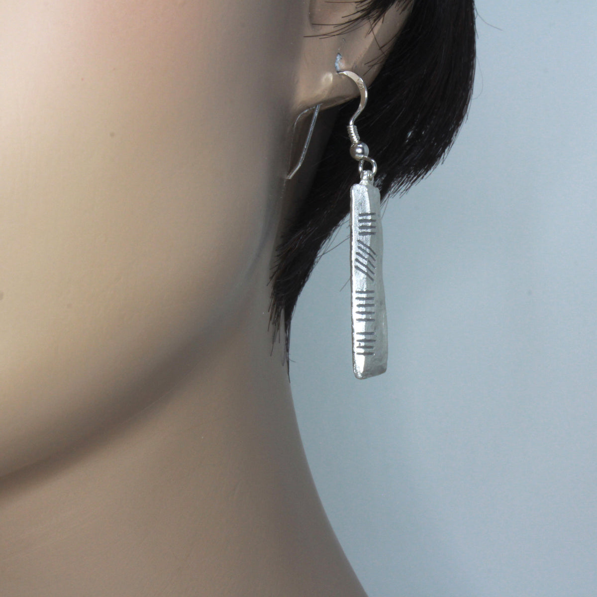 Ogham Stones inspired Sterling Silver earrings: EIRE