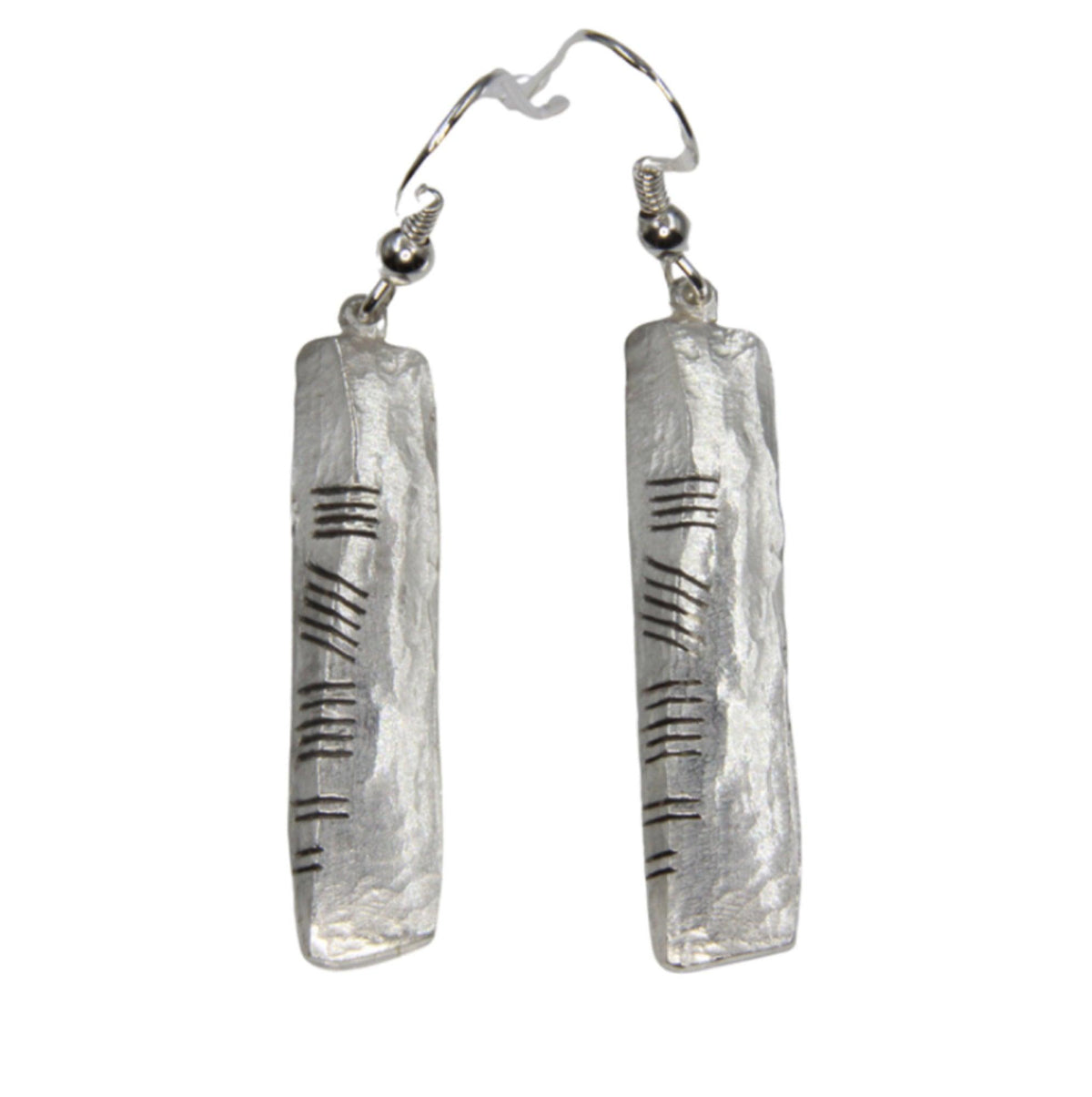 Ogham Stones inspired Sterling Silver earrings: DERRY