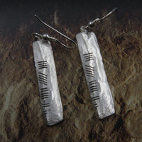 Ogham Stones inspired Sterling Silver earrings: DERRY