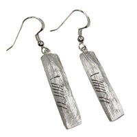 Ogham Stones inspired Sterling Silver earrings: LOVE