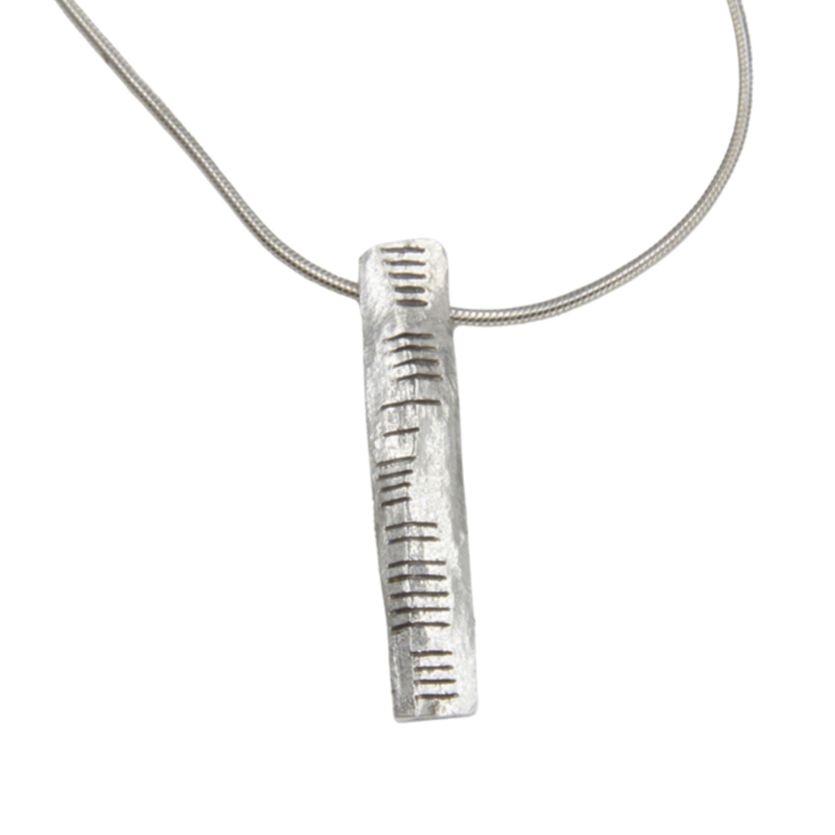 Ogham Stones inspired Sterling Silver pendant: PEACE