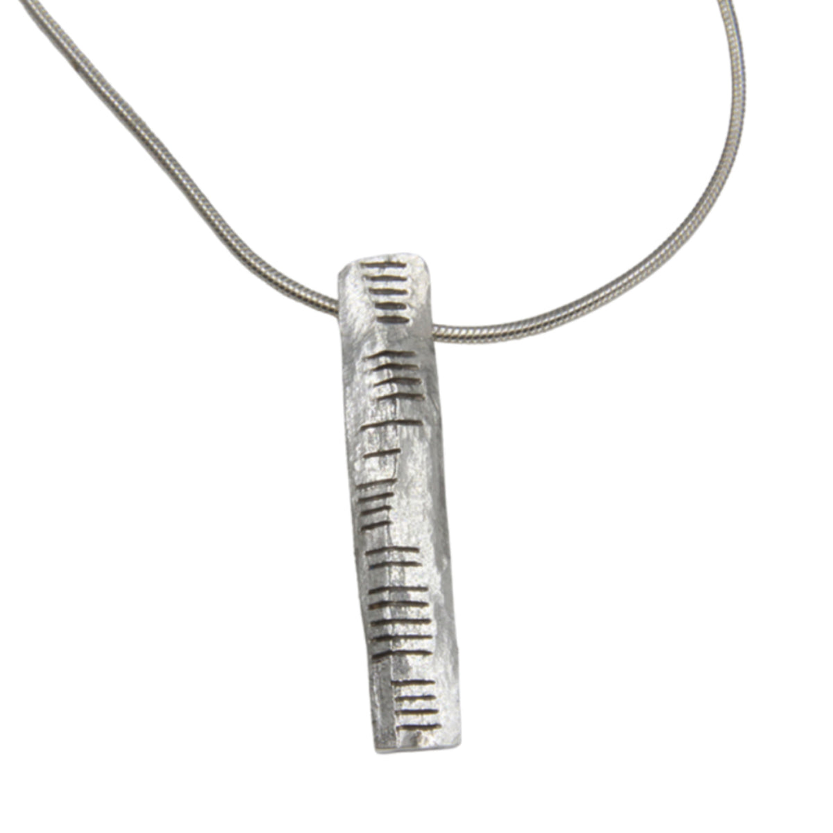 Ogham Stones inspired Sterling Silver pendant: PEACE