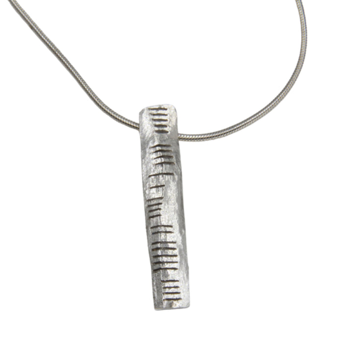 Ogham Stones inspired Sterling Silver pendant: PEACE