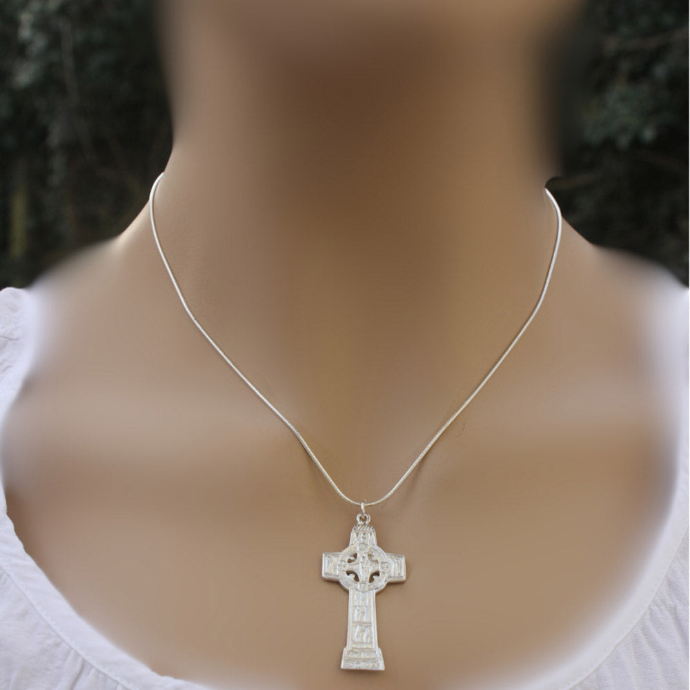 Sterling Silver Monasterboice Inspired Celtic Cross