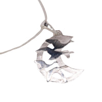 Recycled Sterling Silver Hoop Earrings with matching pendant - Children of Lir, Irish Myth