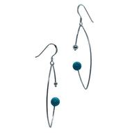 Sterling silver Wire Earrings (choice of pearls and beads)