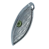 Marquis Shaped Sterling Silver Pendant a choice of stone by Robert Spotten