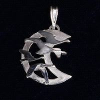 Recycled Sterling Silver Pendant - Children of Lir, Irish Myth