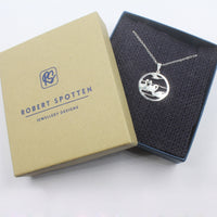 Recycled Sterling Silver Pendant - Children of Lir, Irish Myth