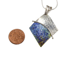 Enamelled Sterling Silver Diamond Shape Pendant by Robert Spotten