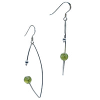 Sterling silver Wire Earrings (choice of pearls and beads)