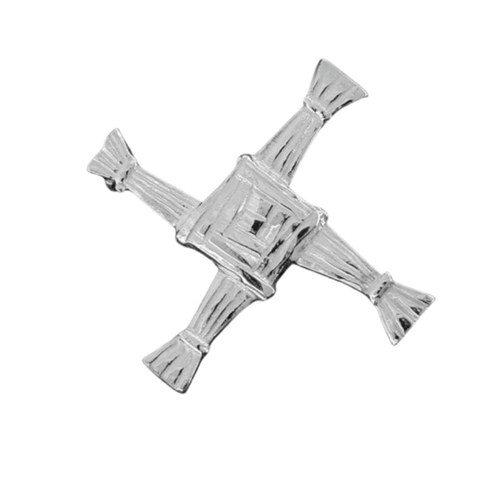 Sterling Silver Brooch: St Brigid's cross (also available as a pendant)-Celtic design