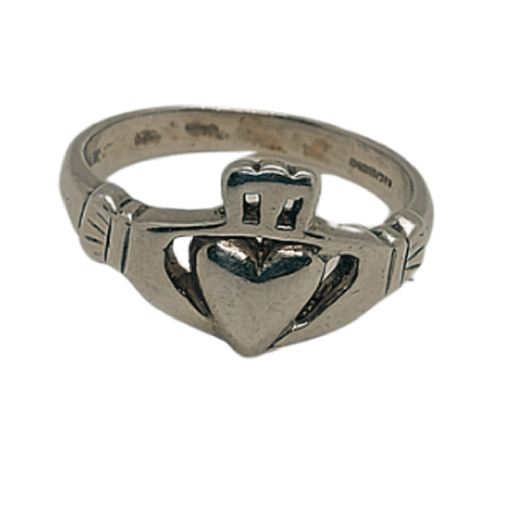 His and Hers Recycled Sterling Silver Traditional Claddagh Ring - wedding and engagement Celtic ring