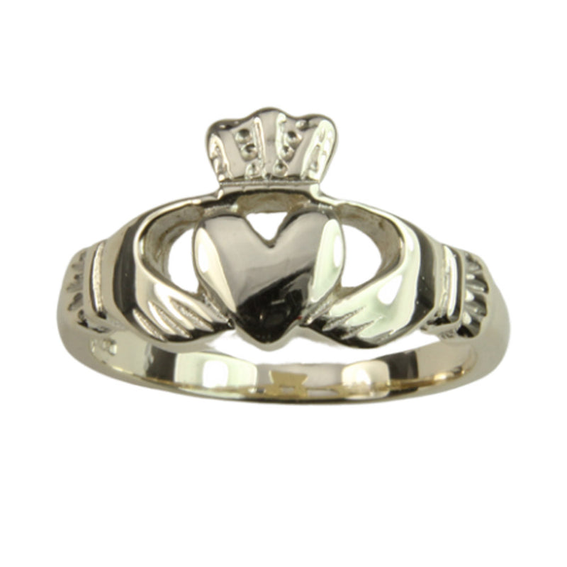 His and Hers Recycled Sterling Silver Traditional Claddagh Ring