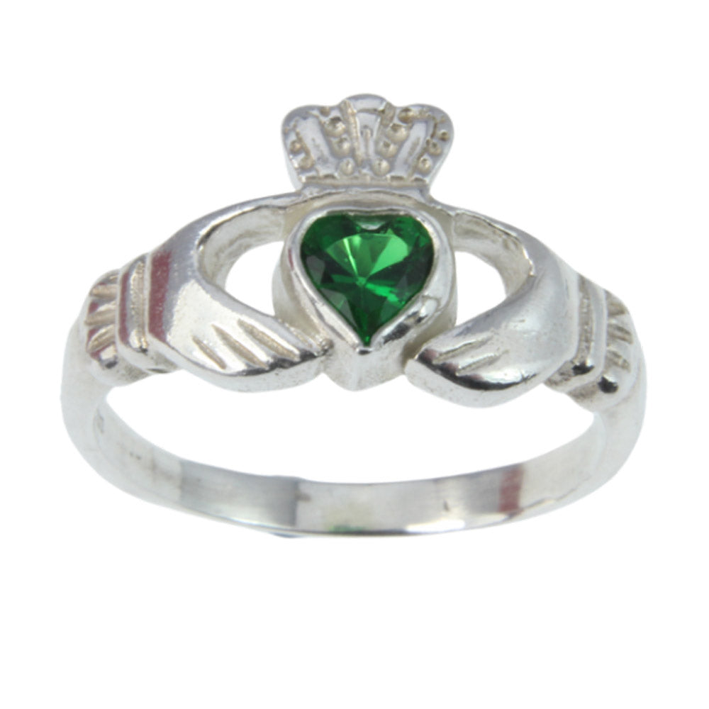 His and Hers Recycled Sterling Silver Traditional Claddagh Ring