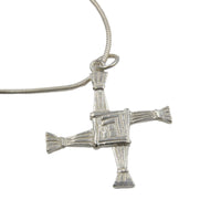 Sterling Silver St Brigid's Cross - Celtic Symbol of Faith and Perseverance