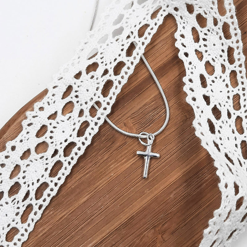 Sterling Silver Tiny Cross - Ideal for a communion gift