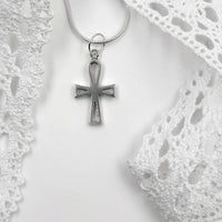 Sterling Silver Rounded Top Cross - Ideal for Communion