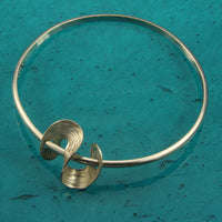 Wave Bangle - Sterling silver bangle by Robert Spotten