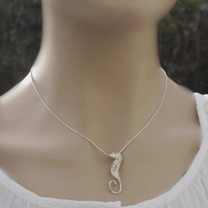 Seahorse Sterling Silver Pendant by Robert Spotten