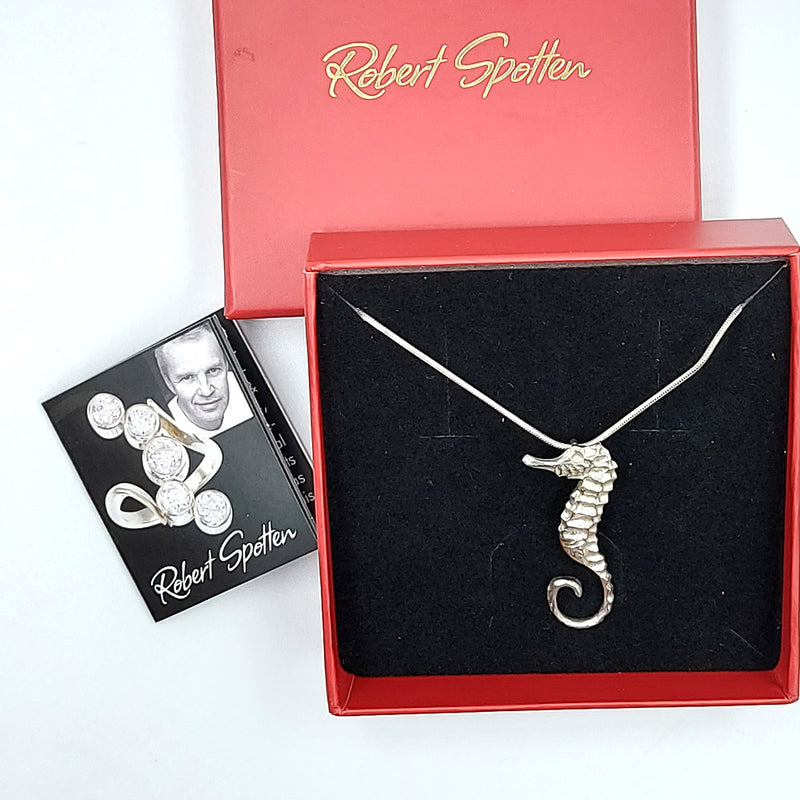 Seahorse Sterling Silver Pendant by Robert Spotten