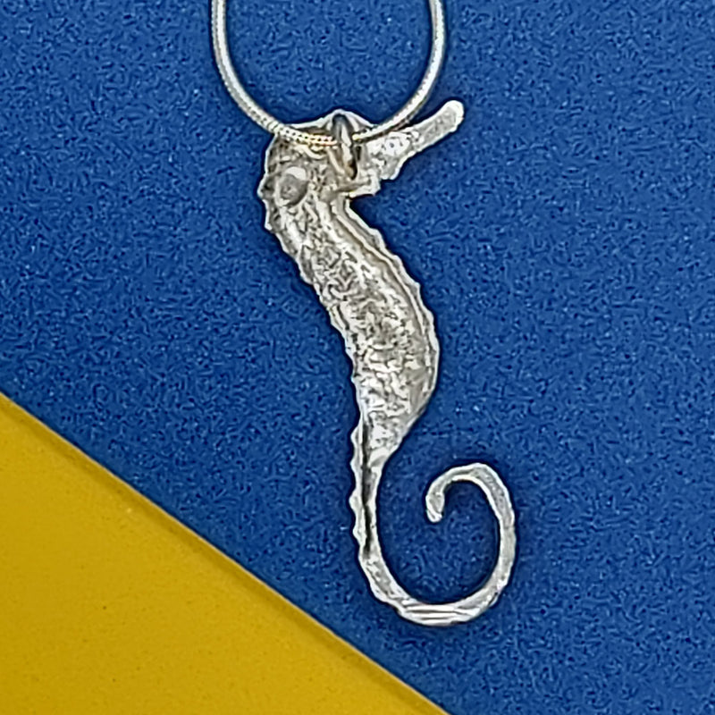 Seahorse Sterling Silver Pendant by Robert Spotten