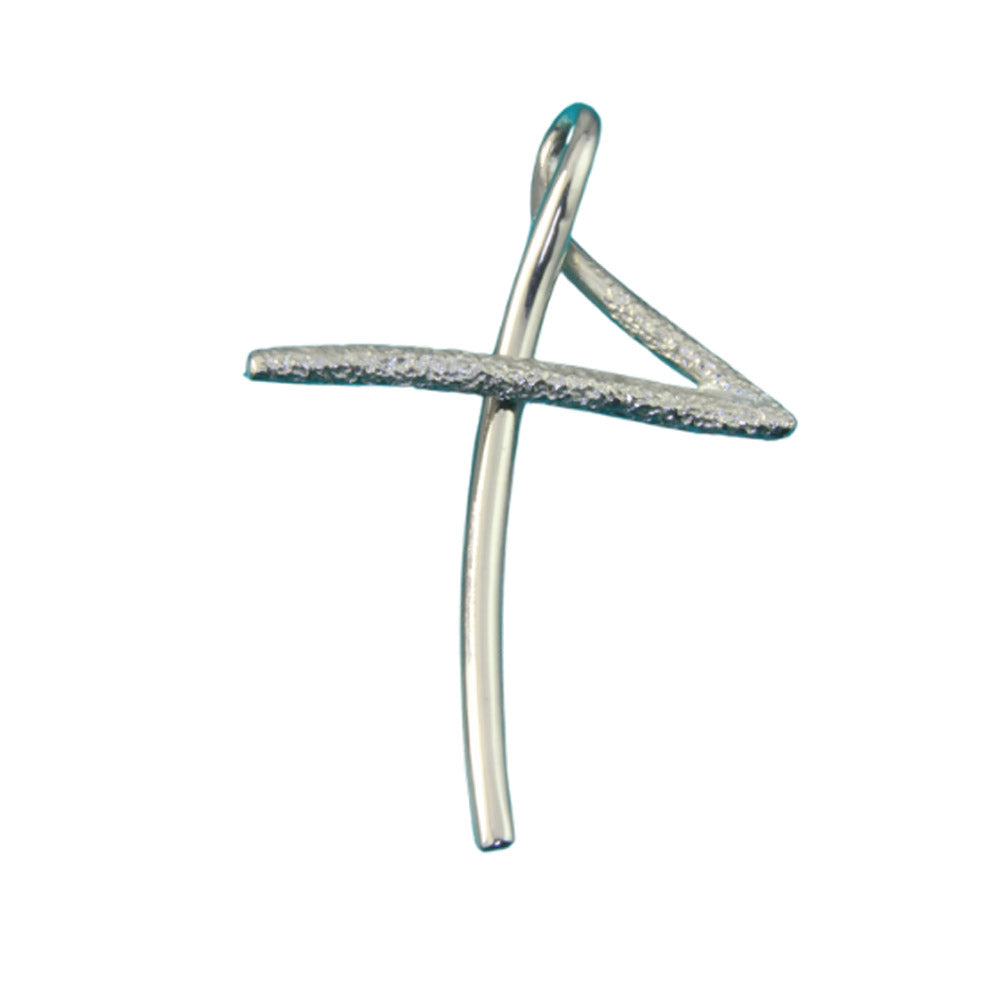 Gold and Sterling Silver Wire Cross