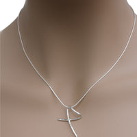 Gold and Sterling Silver Wire Cross