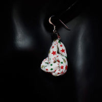 Handmade Textile Knot Earrings with sterling silver hooks – Playful, Light & One of a Kind