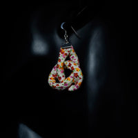 Handmade Textile Knot Earrings with sterling silver hooks – Playful, Light & One of a Kind