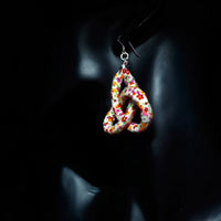 Handmade Textile Knot Earrings with sterling silver hooks – Playful, Light & One of a Kind