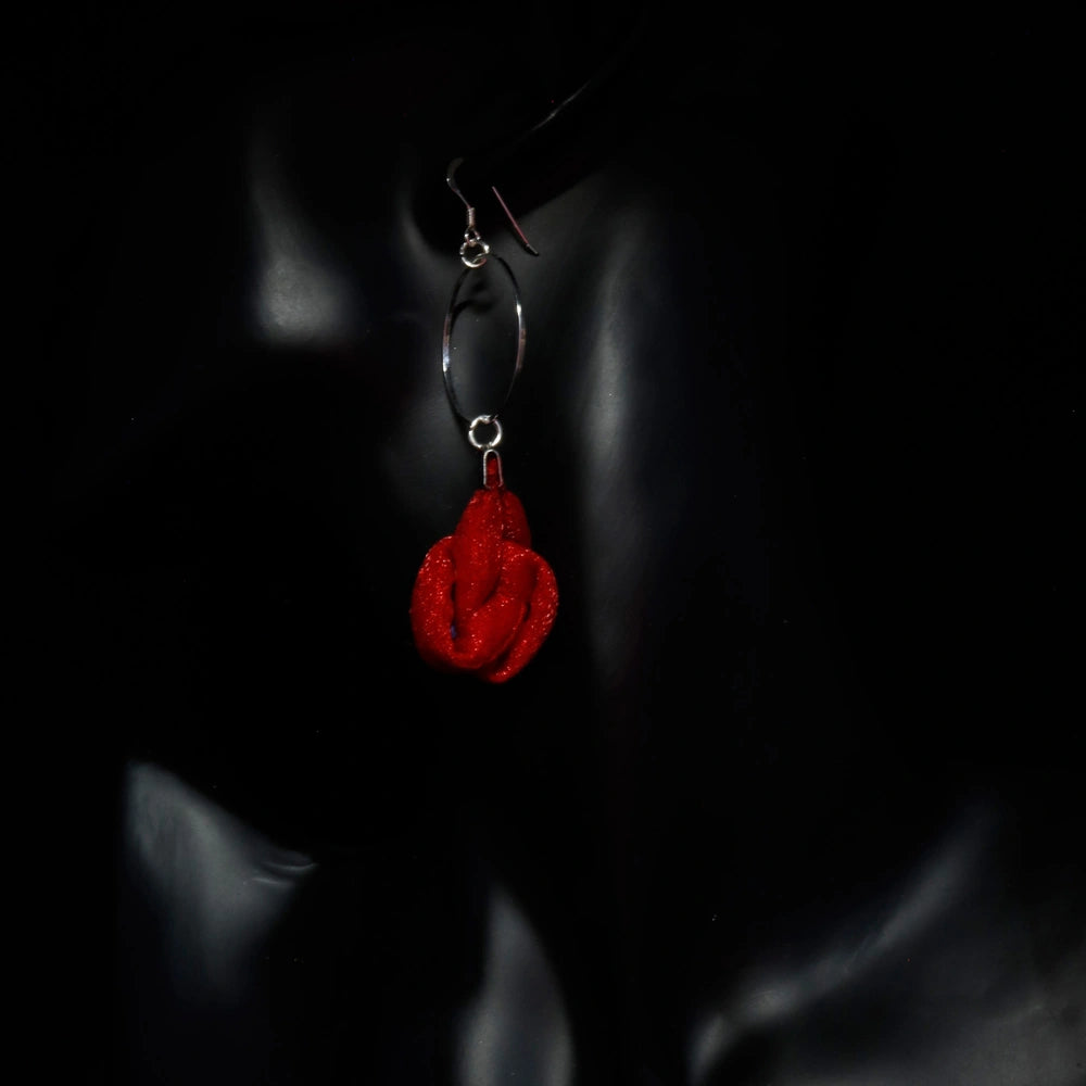 Handmade Textile Knot Earrings with sterling silver hooks – Playful, Light & One of a Kind