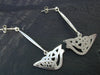 Celtic Sterling Silver Dangle earrings with matching brooch or necklace