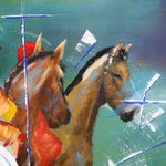 Heritage - Horse portrait painting by James C B