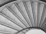 Spiral - Abstract Black and White Photograph of Spiral Staircase, Victoria Square, Belfast, Ireland by Mathieu Decodts, Art Photographer