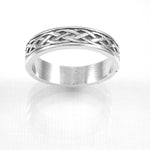 Sterling Silver Celtic Patterned Ring (perfect in Gold, Platinum or Palladium as wedding ring)