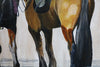 Ready the Horses - Horse portrait painting by James C B