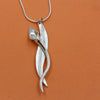 Unique Sterling Silver Lily Pendant by Robert Spotten