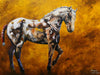 Walk Softly - Horse portrait painting by James C B