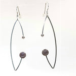 Sterling silver Wire Earrings (choice of pearls and beads)